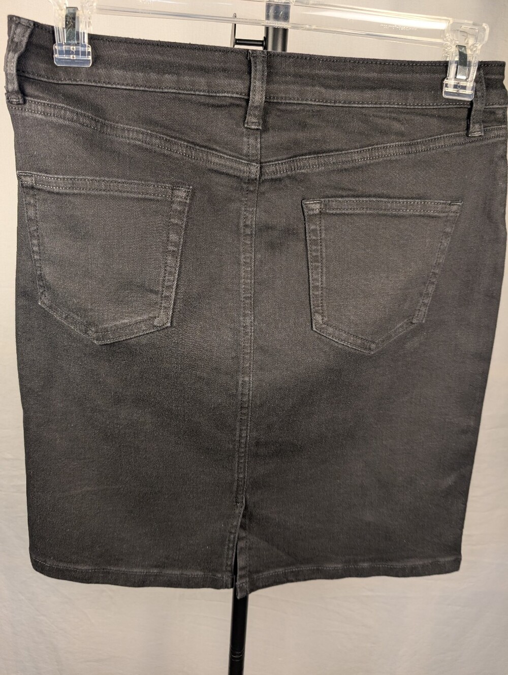 Denim Pencil Black Stretch Skirt  Amazon Essentials Size 10 NWT A-116 - Picture 2 of 13